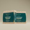 un savon corporel Avoine et Miel, enrichi en huiles d'olive, de coco, de ricin, avoine, et miel, conçu pour clarifier, hydrater et adoucir la peau.